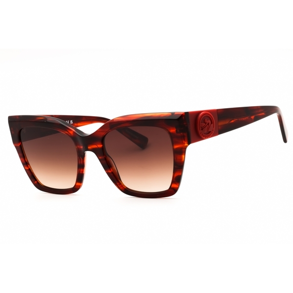 NWT Longchamp LO762S Red Cat Eye 52mm Sunglasses